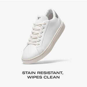 Thousand Fell White Vegan Bio-Leather Sneakers Recycled Low-Top Shoes